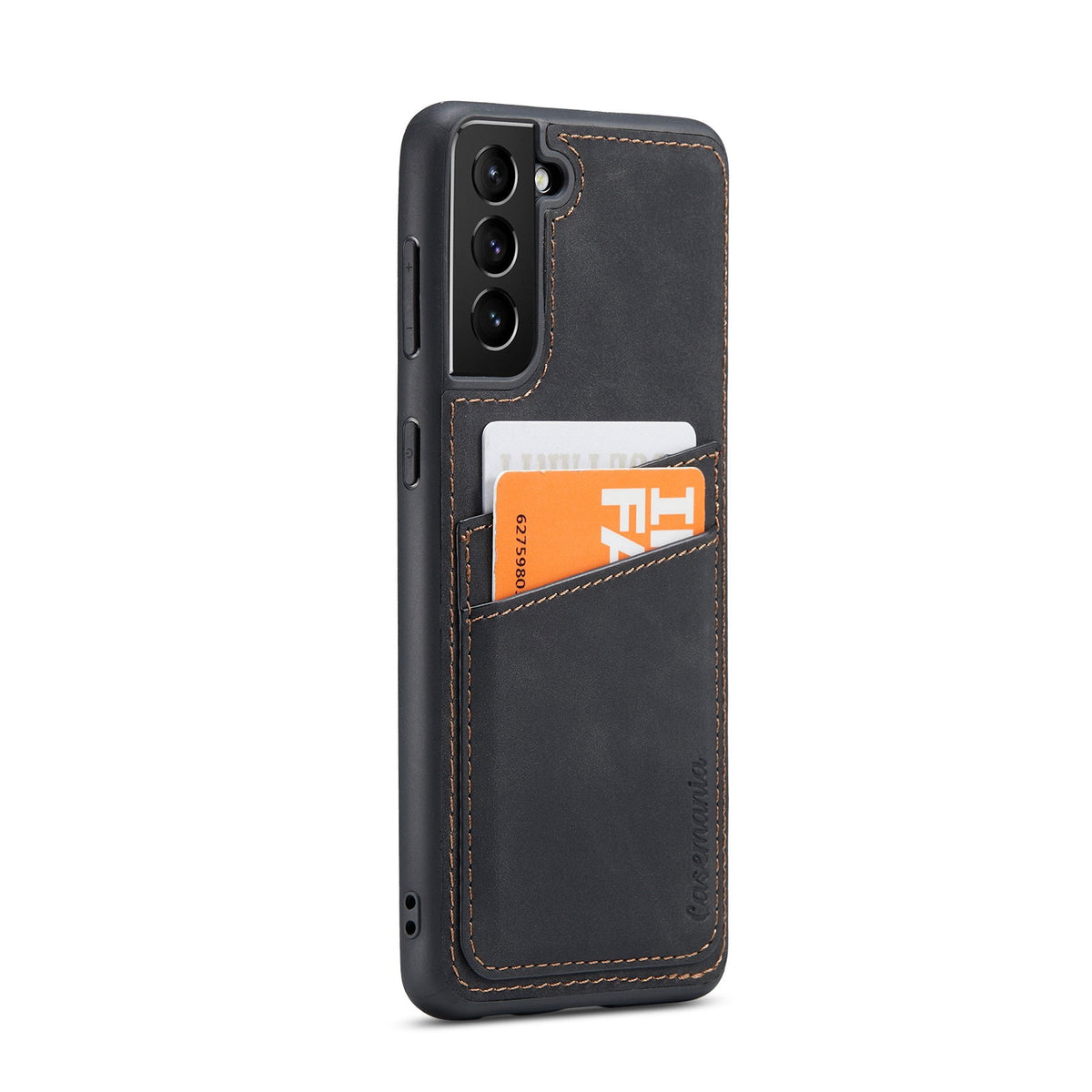Samsung Galaxy S25 Plus Hoesje - Charcoal Gray - Back Cover met Pasjeshouder