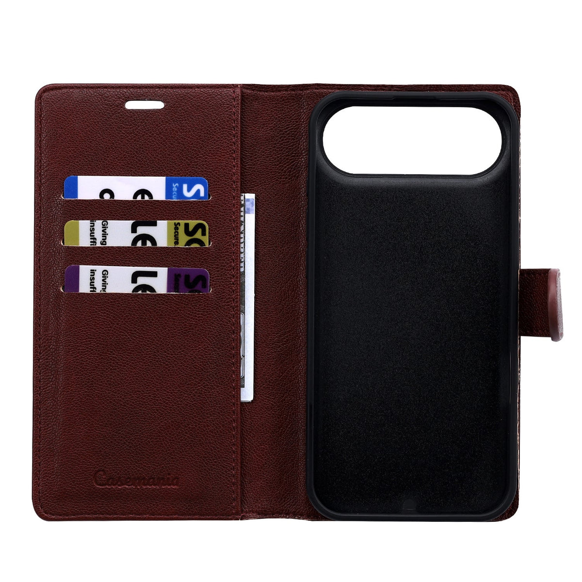 Apple iPhone Air Hoesje - Burgundy Red - 2 in 1 MagSafe Bookcase