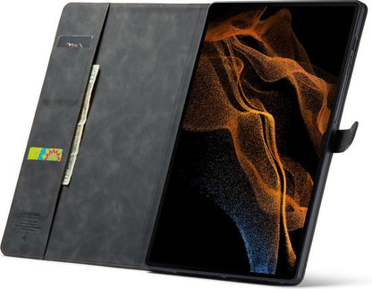 Samsung Galaxy Tab S8 Ultra Tablethoes - Charcoal Gray - Draaibare Bookcase