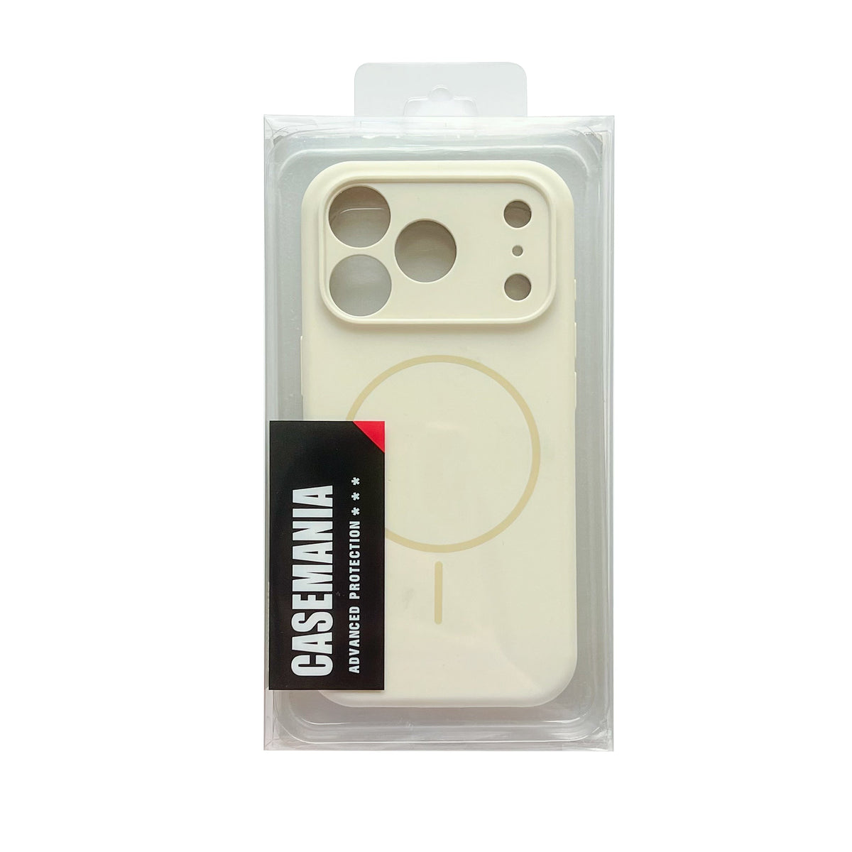 Apple iPhone 18 Pro Hoesje - Ivory Wit - Zachte Liquid Siliconen MagSafe Back Cover