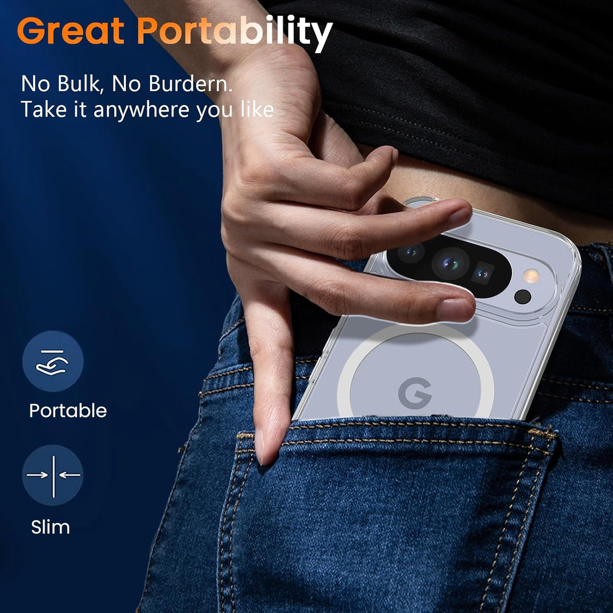 Google Pixel 10 Hoesje - Transparant - Anti-Shock MagSafe Back Cover