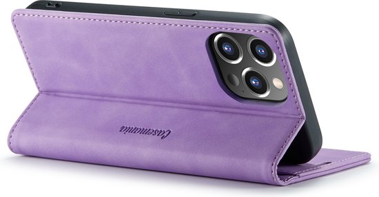 Apple iPhone 13 Pro Hoesje - Bright Lila - Dunne Bookcase