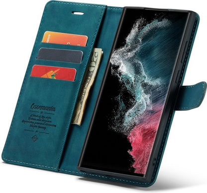 Samsung Galaxy S23 Ultra Hoesje - Emerald Green - 2 in 1 Bookcase