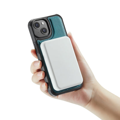 Apple iPhone 13 Case - Emerald Green - Faux Leather MagSafe Back Cover