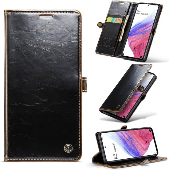 Samsung Galaxy A53 Hoesje - Sienna Brown - Dunne Bookcase