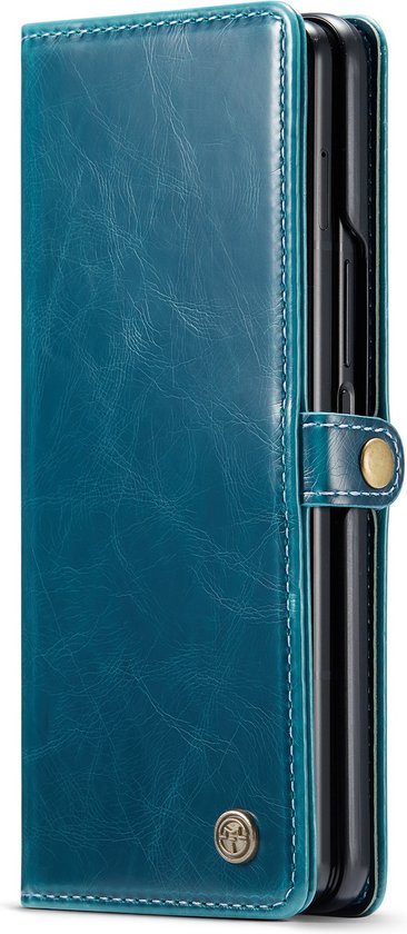 Samsung Galaxy Z Fold 4 Hoesje - Rustiek Emerald Green - Bookcase