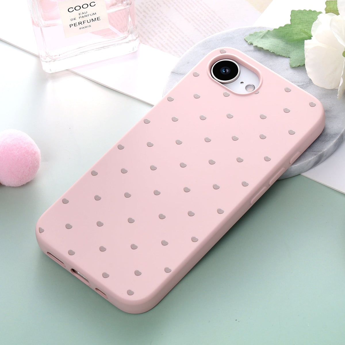 Apple iPhone 17e Hülle - Rosa - Herzchen-Backcover