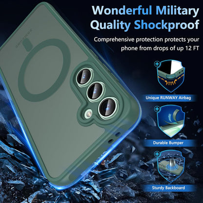 Samsung Galaxy S24 FE Hoesje - Groen - Matte Armor MagSafe Back Cover