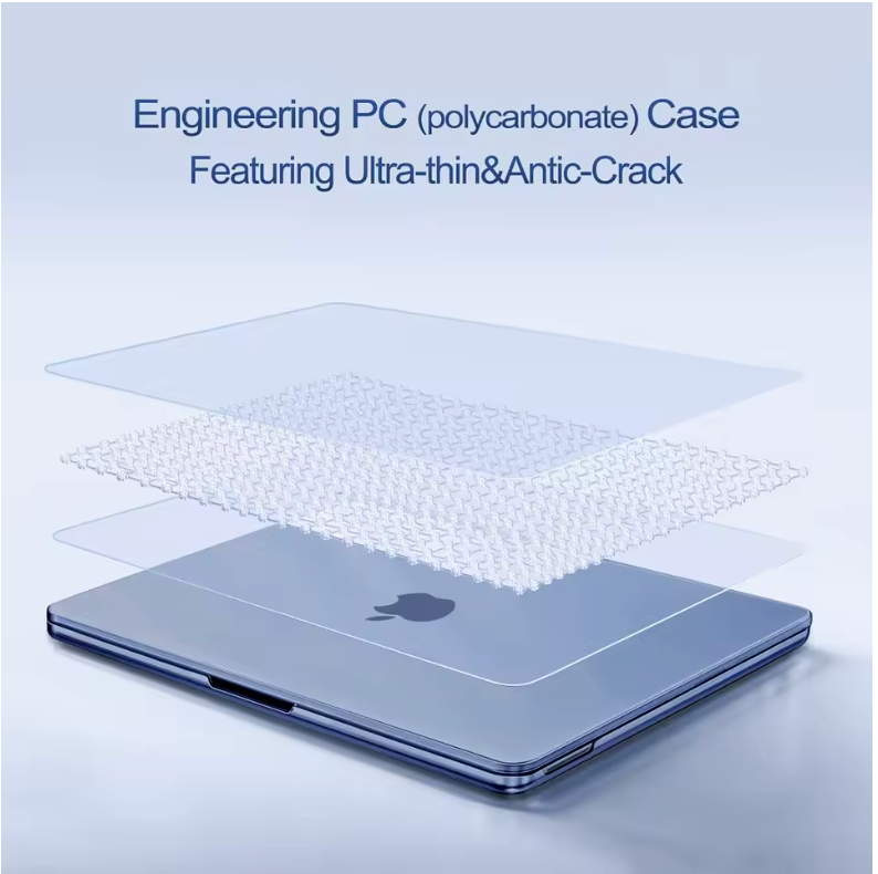 Apple MacBook Neo (13-inch) - Donker Blauw - Laptop Hardcase Cover met Ventilatie-openingen