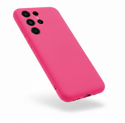 Samsung Galaxy S26 Ultra Hoesje - Neon Roze - Liquid Siliconen Back Cover