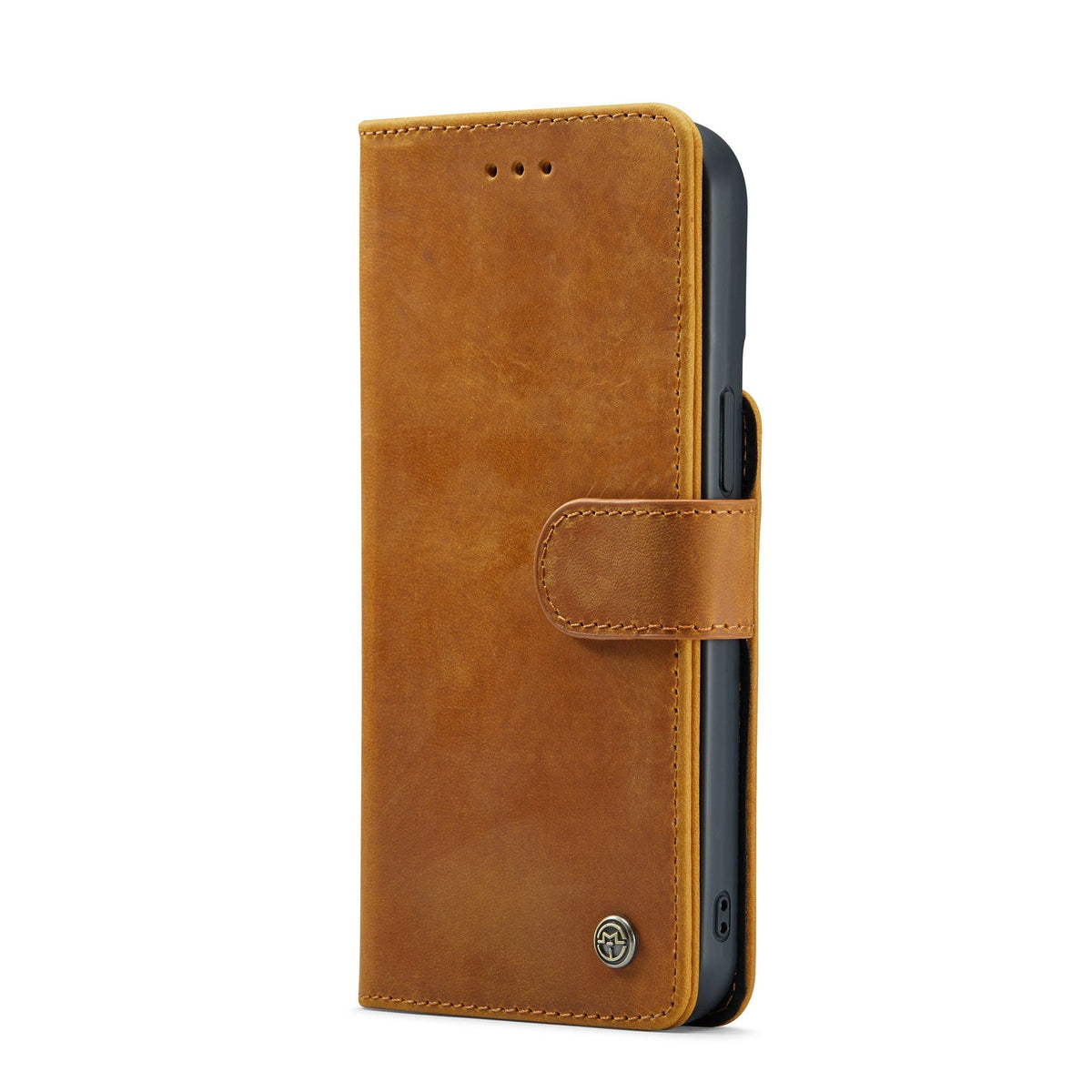 Apple iPhone 15 Pro Max Hülle - Sienna Brown - Echtleder-2-in-1-MagSafe-Klapphülle mit Kartenfach