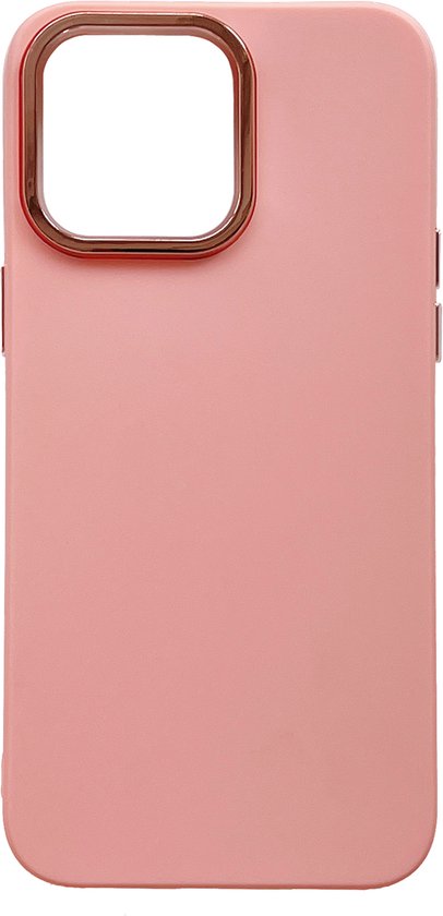 Apple iPhone 14 Pro Max Hoesje - Roze - Shockproof Siliconen Back Cover
