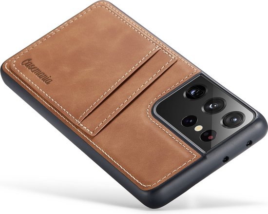 Samsung Galaxy S21 Ultra Case - Sienna Brown - Back Cover with Card Holder