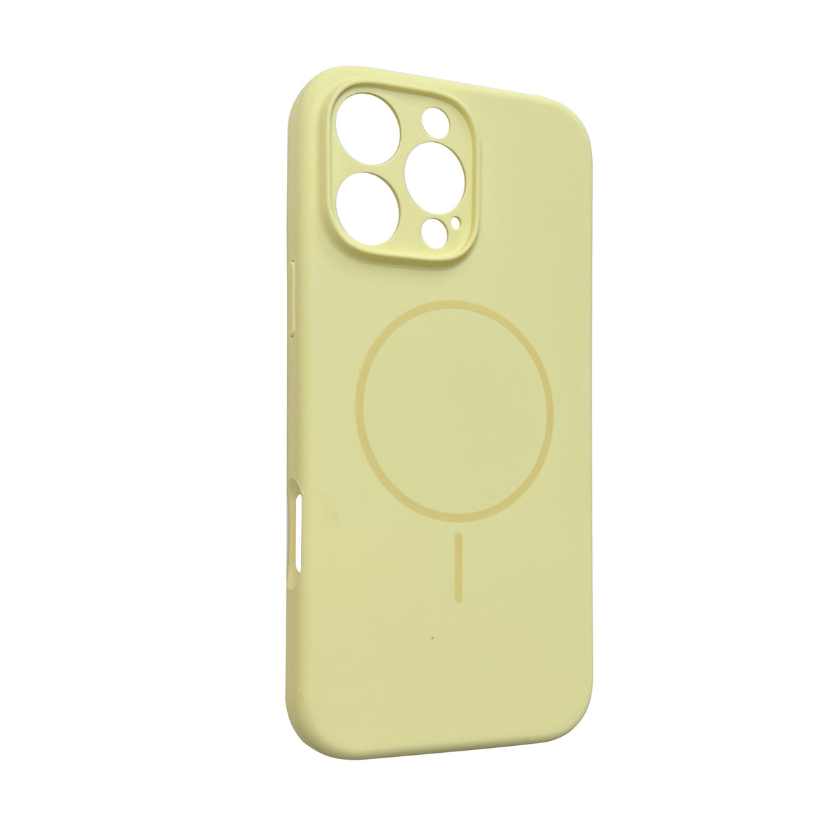 Apple iPhone 16 Pro Max Hülle - Gelb - Liquid-Silikon-MagSafe-Backcover