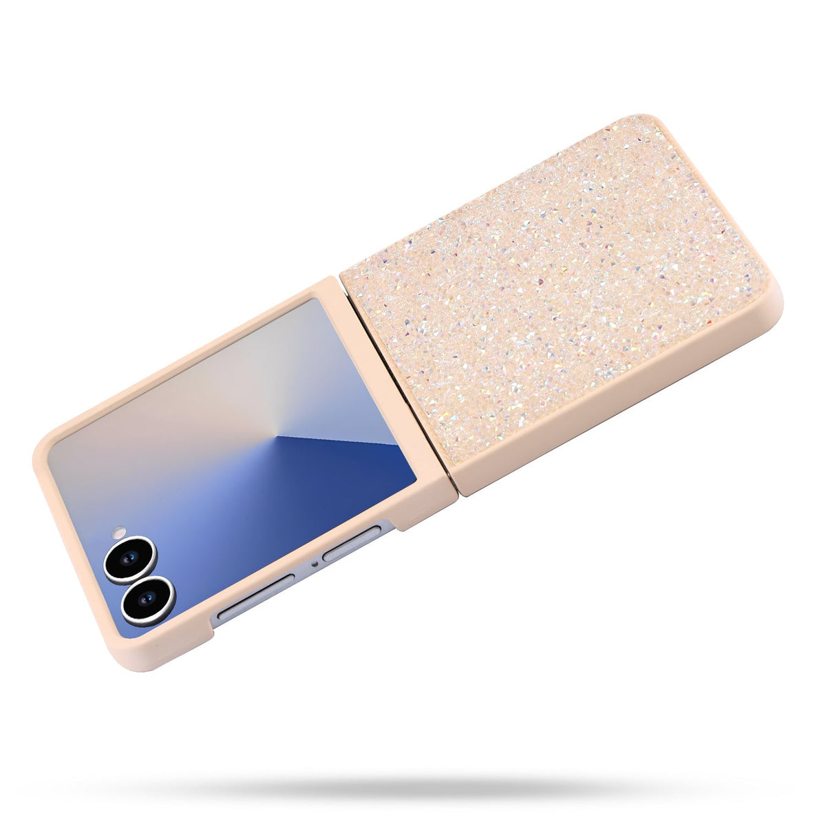 Samsung Galaxy Z Flip 7 Case - Gold - Diamond Glitter Back Cover