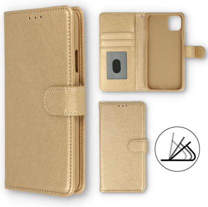 Samsung Galaxy S22 Hoesje - Goud - Luxe Bookcase