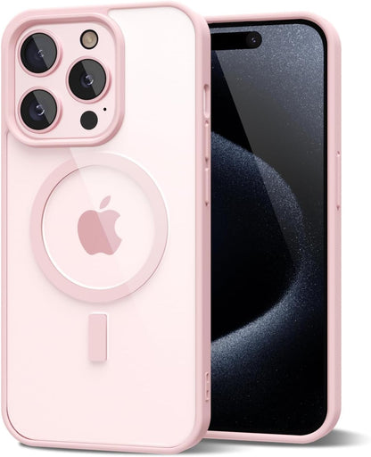 iPhone 15 Pro Hoesje - Roze - Bumper MagSafe Back Cover