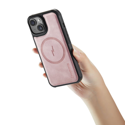 Apple iPhone 13 Hoesje - Pale Pink - Kunstleer MagSafe Back Cover