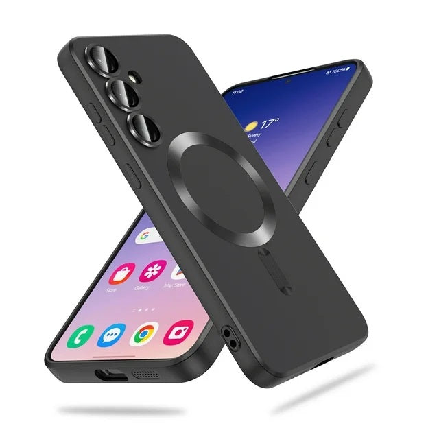 Samsung Galaxy S26 Plus Hoesje - Zwart - Matte Siliconen MagSafe Back Cover