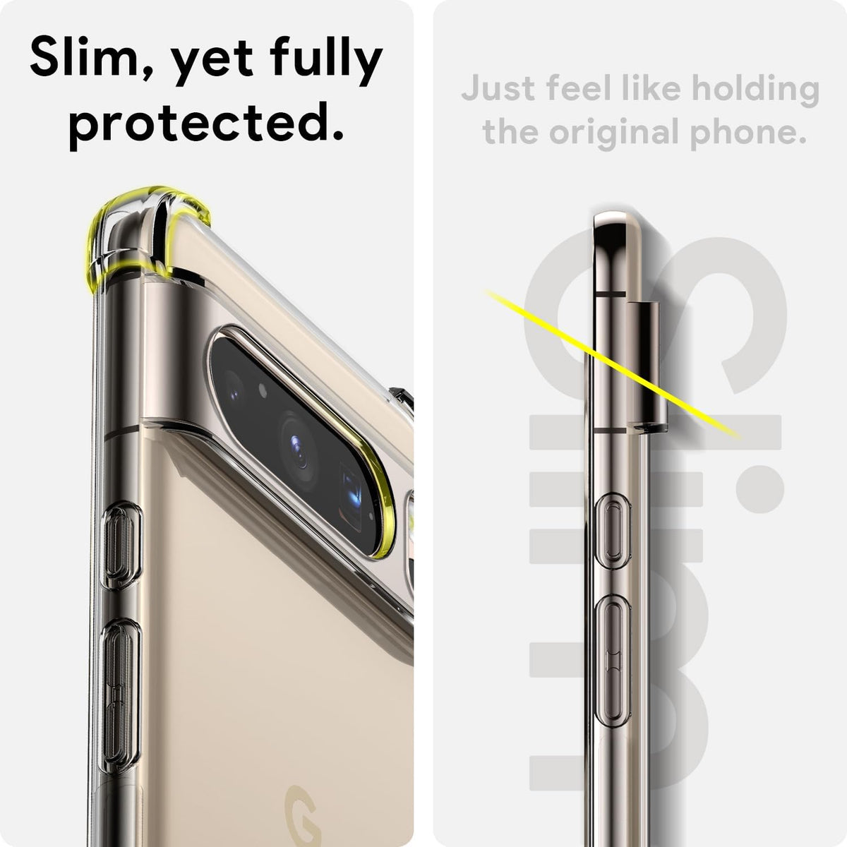Google Pixel 8 Pro Hoesje - Transparant - Anti-Shock Back Cover