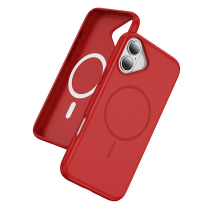 Apple iPhone 17 Hülle - Rot - Liquid-Silikon-MagSafe-Backcover