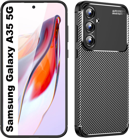 Samsung Galaxy A35 5G Hülle - Schwarz - Rutschfestes Backcover