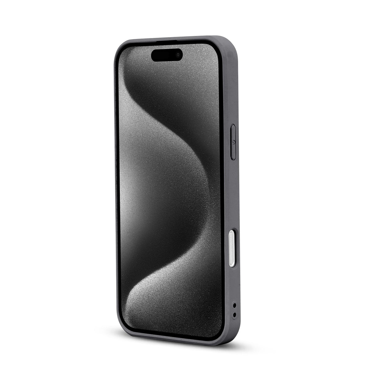 Apple iPhone 16 Plus Hülle - Grau - Diamant-Marmor-Glitzer-Backcover