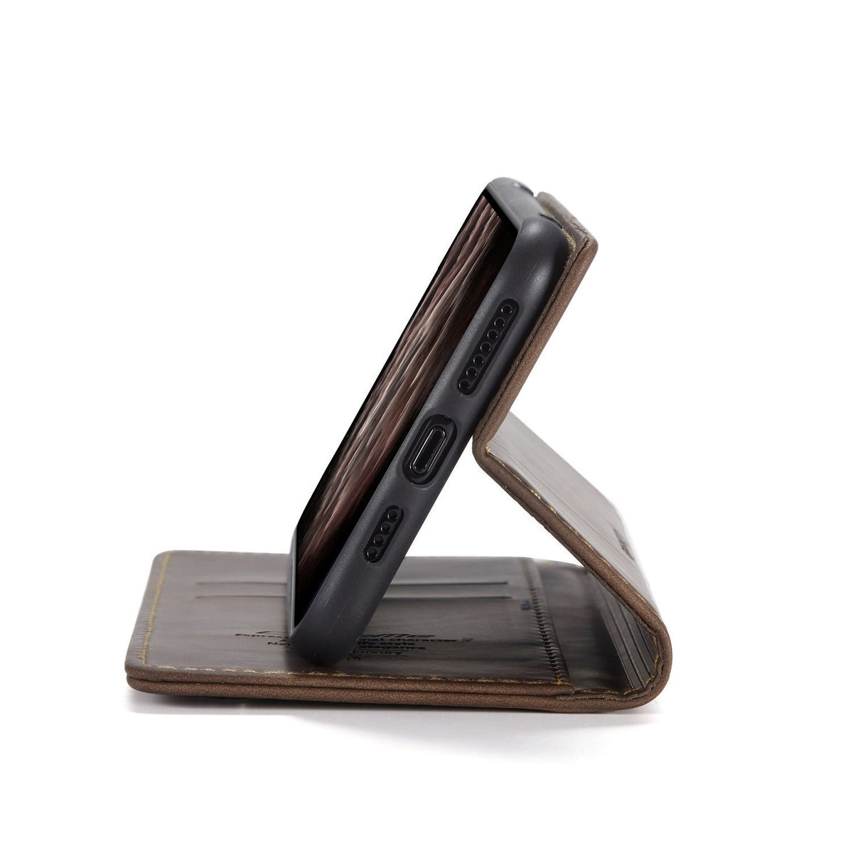 Apple iPhone 18 Pro Max Hoesje - Sienna Brown - Dunne Bookcase