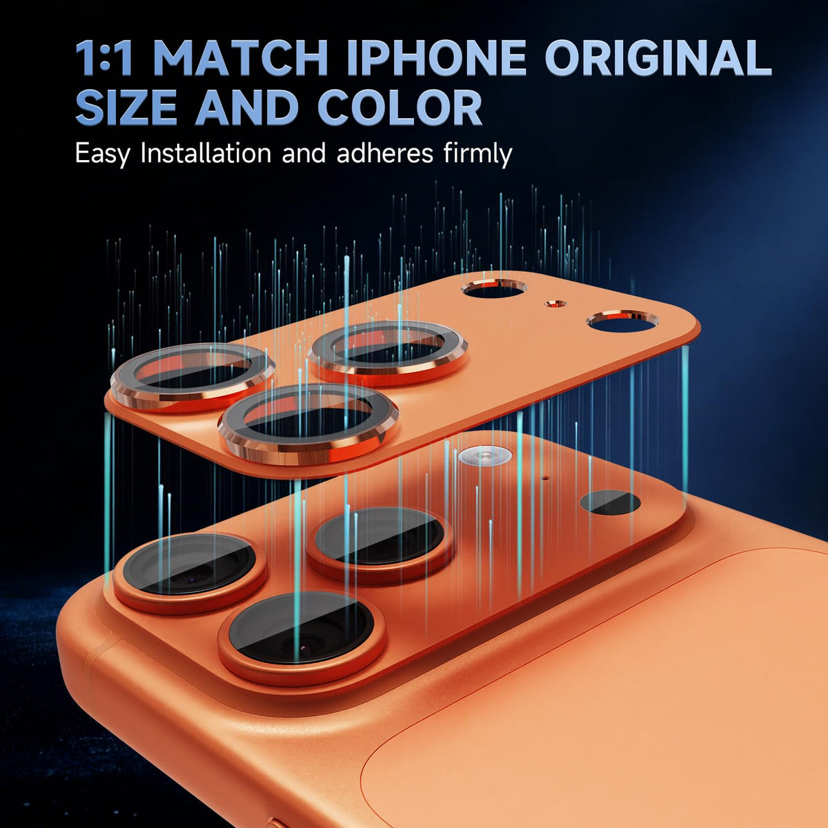 Apple iPhone 17 Pro Max Camera Shield - Orange - 1 Piece