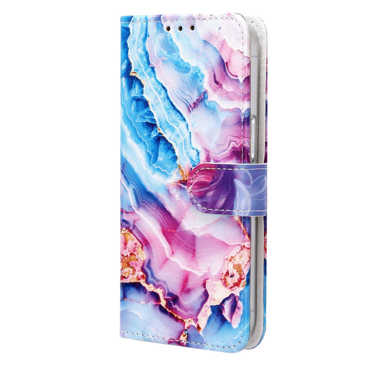 Samsung Galaxy A25 Hoesje - Lila Marmer Print - Bookcase