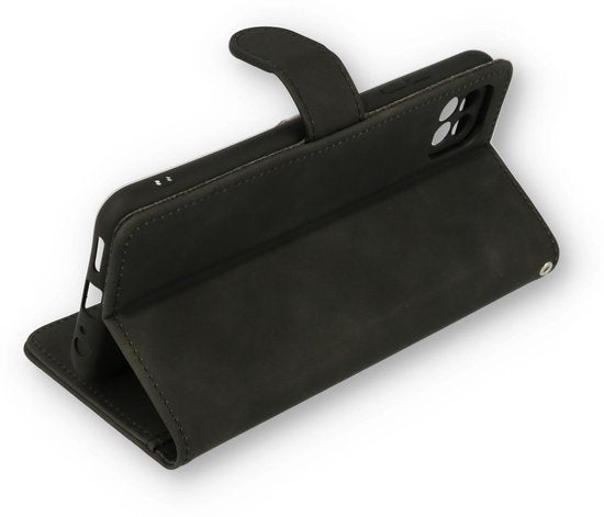 Samsung Galaxy S21 FE Hoesje - Charcoal Gray - Luxe Bookcase