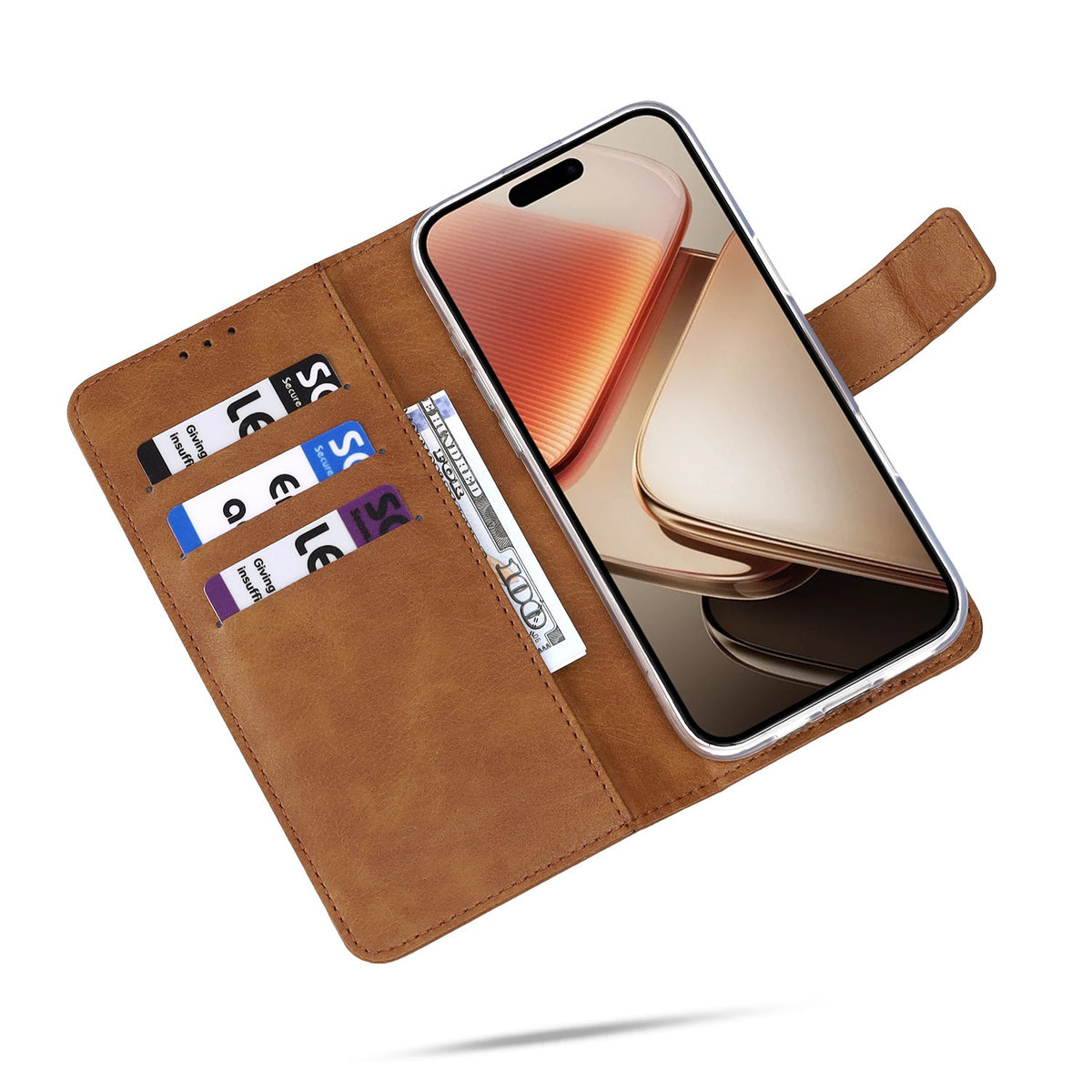 Xiaomi Redmi 15C Case - Brown - Wallet Case