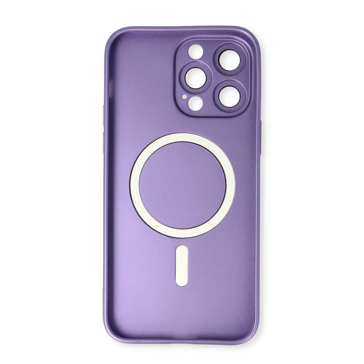 Apple iPhone 14 Pro Hoesje - Paars - Matte Siliconen MagSafe Back Cover
