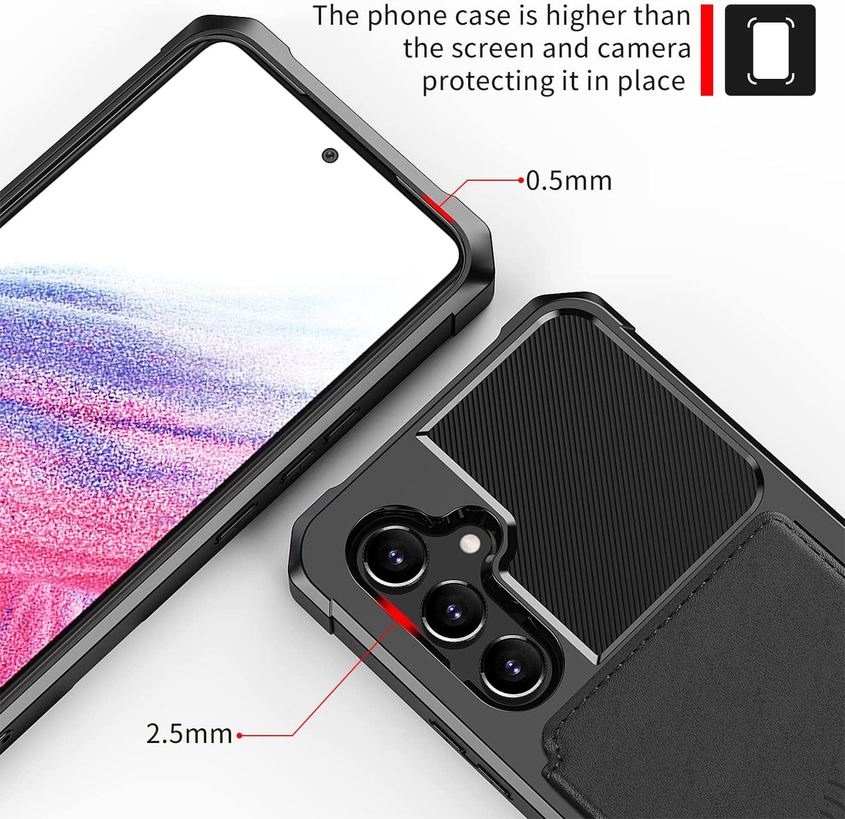 Samsung Galaxy A14 Hoesje - Zwart - RFID Back Cover