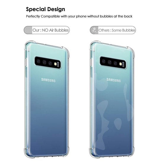 Samsung Galaxy S10 Case - Clear - Shockproof Hybrid Back Cover