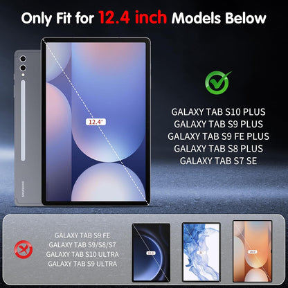 Samsung Galaxy Tab S10 Plus / S9 Plus / S9 FE Plus / S8+ / S7+ / S7 FE Screenprotector - Full Cover - 2 Stuks