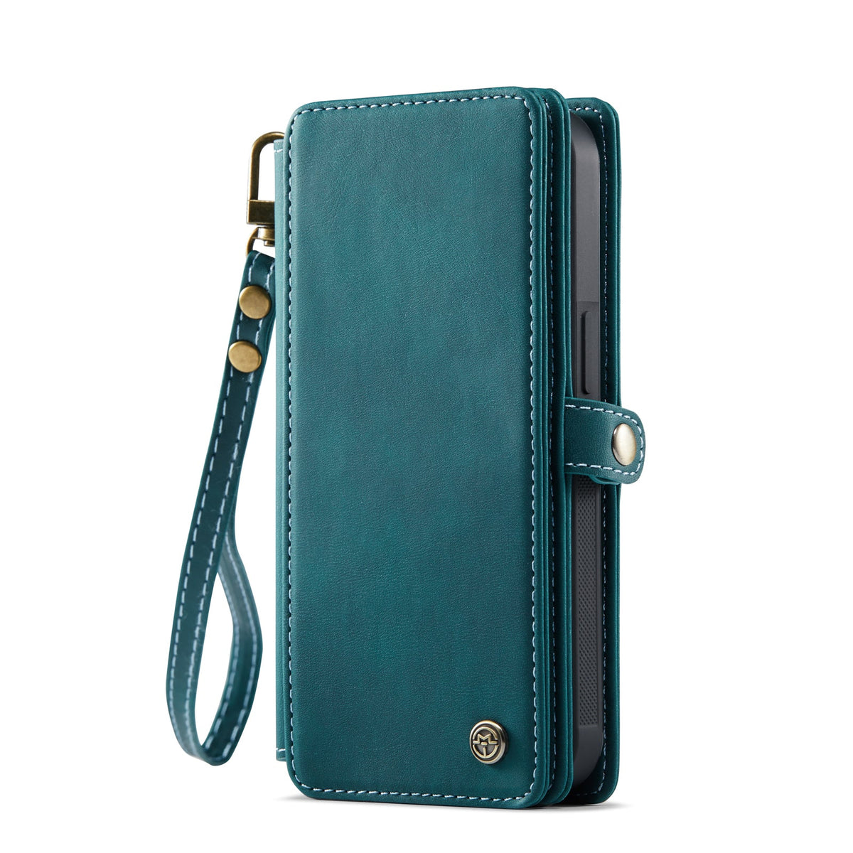 Apple iPhone Air Hoesje - Emerald Green - Luxe 2 in 1 Bookcase met 10 Kaart Vakken en Polskoord