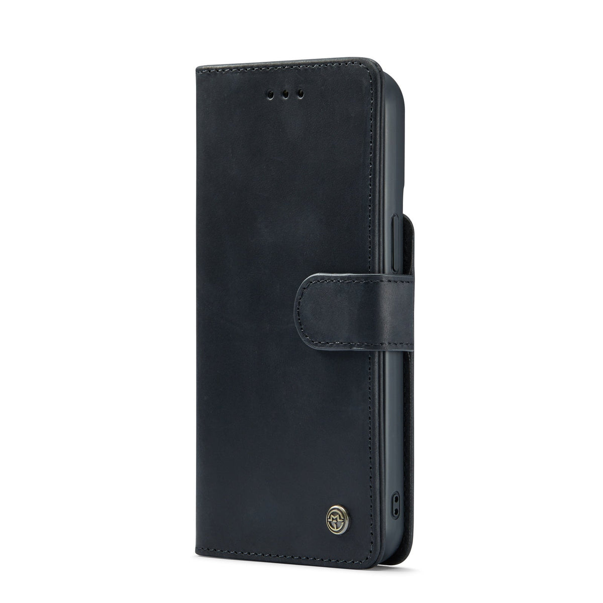Apple iPhone 15 Pro Case - Charcoal Gray - Genuine Leather 2-in-1 MagSafe Wallet Case