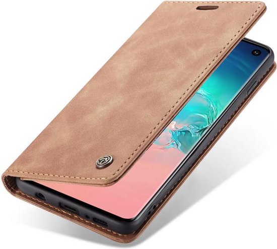 Samsung Galaxy S10 Plus Hoesje - Sienna Brown - Dunne Bookcase