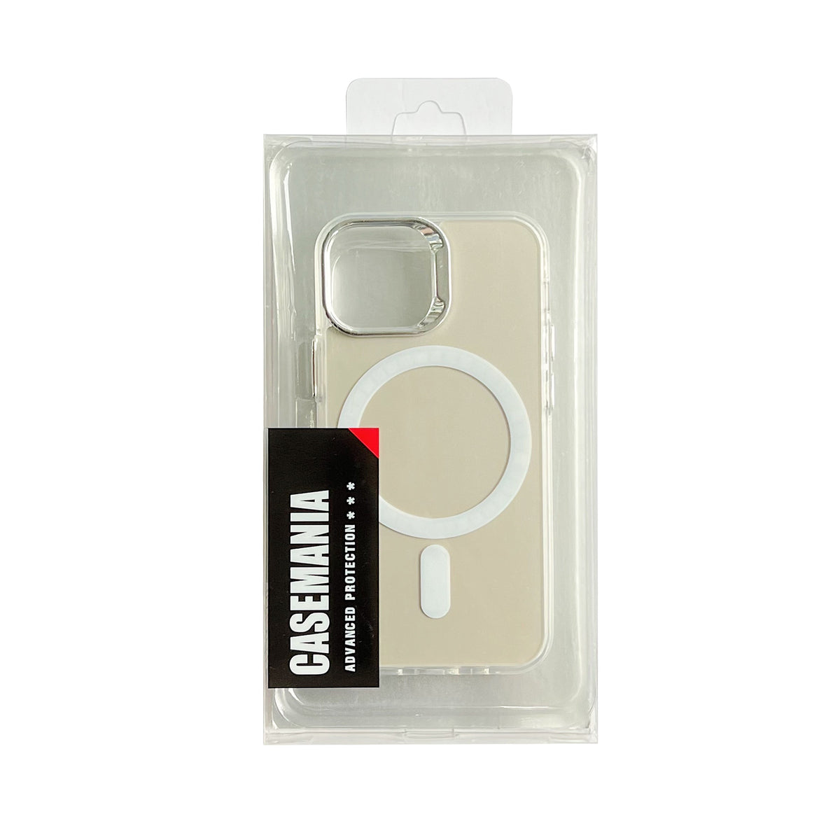 Apple iPhone 13 Case - Silver - Fusion Armor MagSafe Back Cover