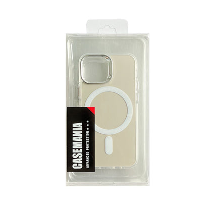 Apple iPhone 13 Case - Silver - Fusion Armor MagSafe Back Cover