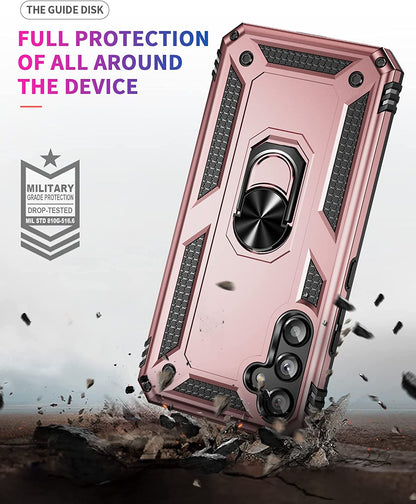 Samsung Galaxy A54 Hoesje - Roségoud - Armor Kickstand Back Cover