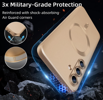Samsung Galaxy S26 Plus Hoesje - Goud - Matte Siliconen MagSafe Back Cover