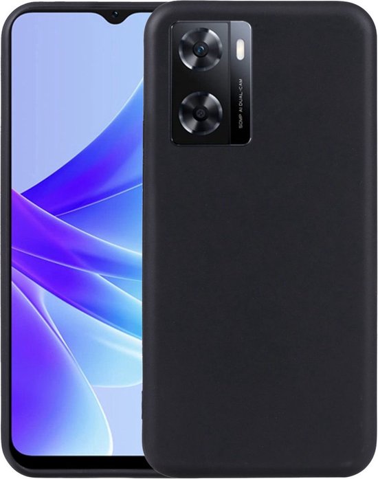OPPO A57 Hoesje - Zwart - Siliconen Back Cover