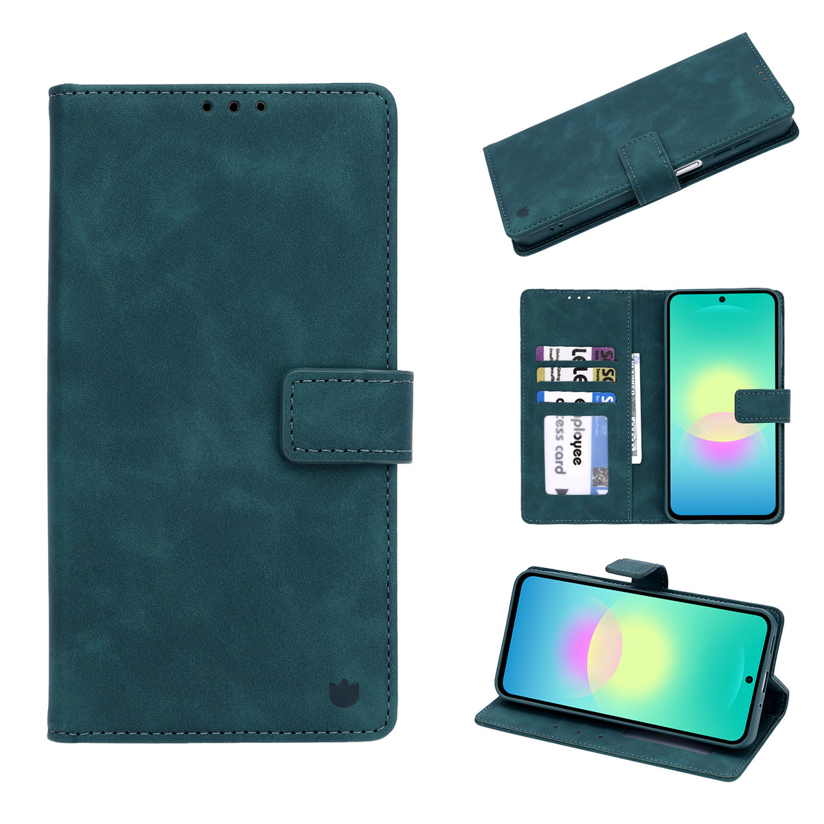 Samsung Galaxy A18 / A17 Hoesje - Emerald Green - Portemonnee Bookcase