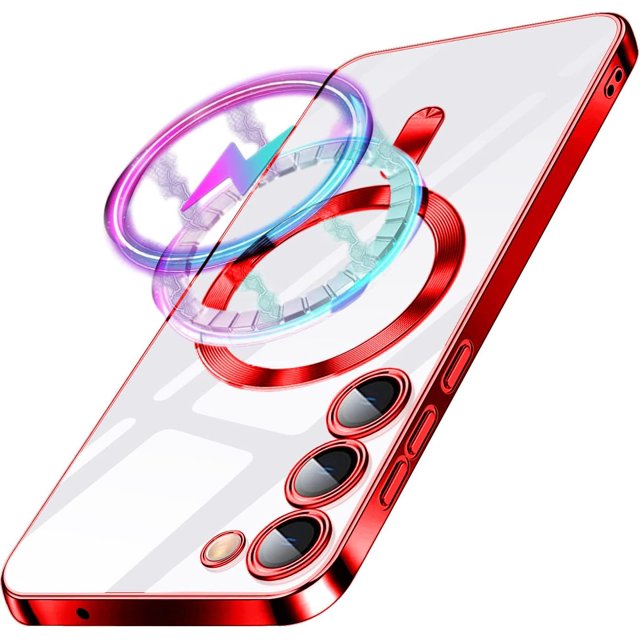 Samsung Galaxy S24 Case - Red - Silicone MagSafe Back Cover