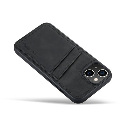 Apple iPhone 14 Pro Hoesje - Charcoal Gray - Back Cover met Pasjeshouder