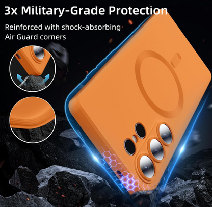 Samsung Galaxy S26 Ultra Hülle - Orange - Matte Silikon MagSafe Backcover