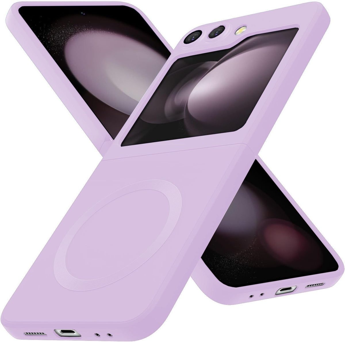 Samsung Galaxy Z Flip 6 Case - Purple - Silicone MagSafe Back Cover