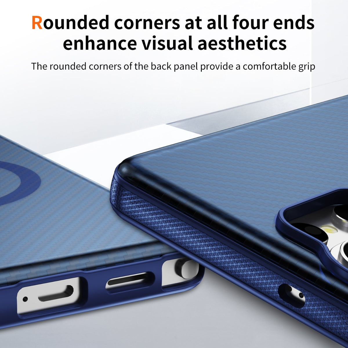 Samsung Galaxy S26 Ultra Hülle - Dunkelblau - Carbon MagSafe Back Cover